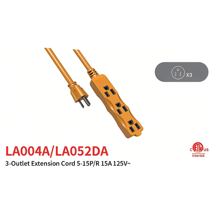 UL Standard Indoor Extension Cords